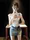 Women Korean Asymmetrical Off-Shoulder Tops